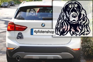 Autoaufkleber "Englischer Cocker Spaniel" Kopf