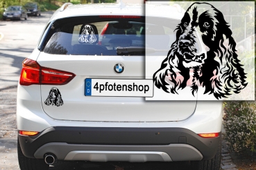 Autoaufkleber "Englischer Cocker Spaniel" Kopf