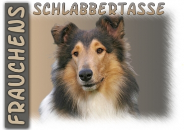 Fototasse Collie Herrchen/Frauchen