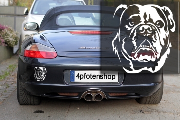 Autoaufkleber "Continental Bulldog" Kopf