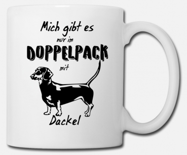 Tasse Dackel (Kurzhaar) "Doppelpack"