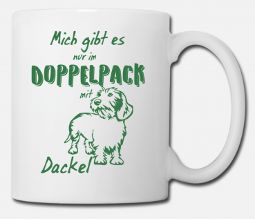 Tasse Dackel (Rauhaar) "Doppelpack"