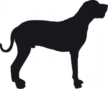 Deutsche Dogge stehend Silhouette