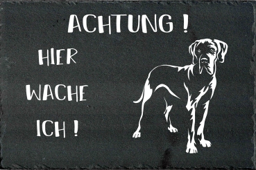 Schieferplatte Deutsche Dogge