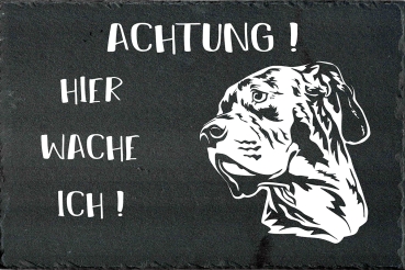Schieferplatte Deutsche Dogge