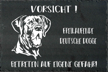 Schieferplatte Deutsche Dogge