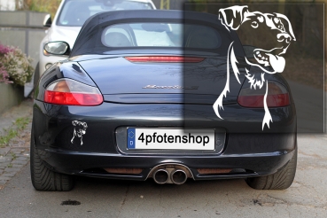 Autoaufkleber "Deutscher Pinscher" Kopf