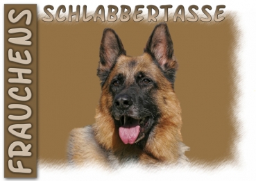 Fototasse Deutscher Schäferhund Herrchen/Frauchen