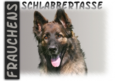 Fototasse Deutscher Schäferhund Herrchen/Frauchen