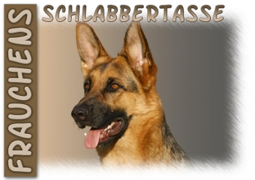 Fototasse Deutscher Schäferhund Herrchen/Frauchen