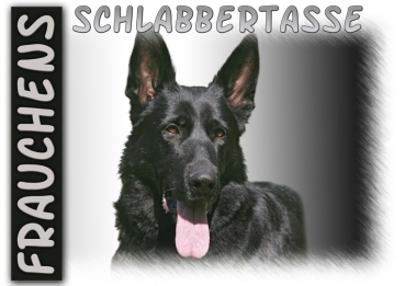 Fototasse Deutscher Schäferhund Herrchen/Frauchen