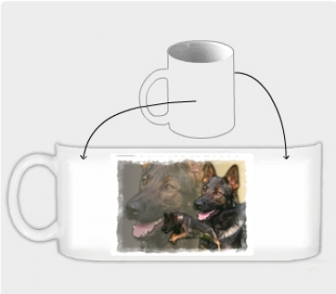 Fototasse Designertasse Deutscher Schäferhund #2