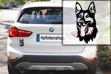 Autoaufkleber "Deutscher Schäferhund" Kopf