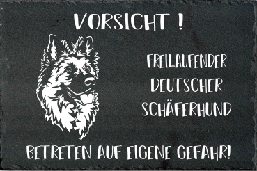 Schieferplatte Deutscher Schäferhund