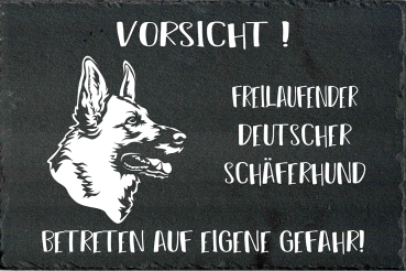 Schieferplatte Deutscher Schäferhund