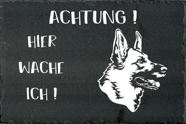 Schieferplatte Deutscher Schäferhund