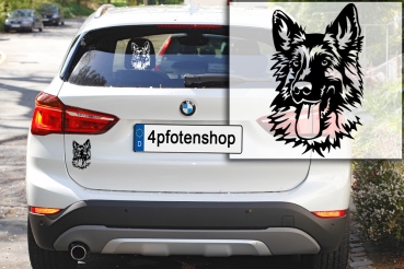 Autoaufkleber "Deutscher Schäferhund" Kopf