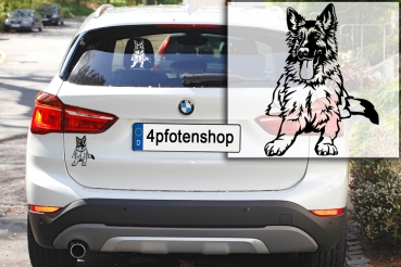 Autoaufkleber "Deutscher Schäferhund" Kontur