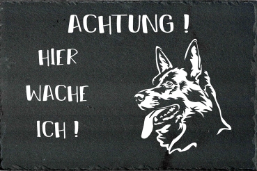 Schieferplatte Deutscher Schäferhund