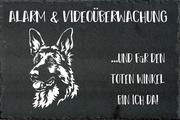 Schieferplatte Deutscher Schäferhund