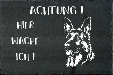 Schieferplatte Deutscher Schäferhund