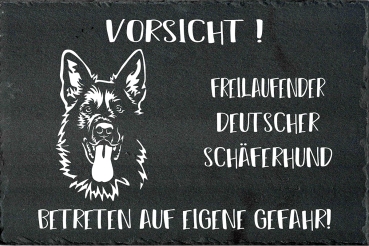 Schieferplatte Deutscher Schäferhund