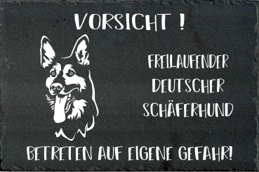 Schieferplatte Deutscher Schäferhund