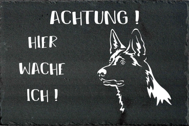 Schieferplatte Deutscher Schäferhund