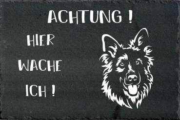 Schieferplatte Deutscher Schäferhund