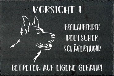 Schieferplatte Deutscher Schäferhund