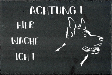 Schieferplatte Deutscher Schäferhund