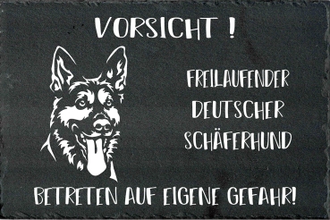 Schieferplatte Deutscher Schäferhund