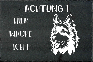 Schieferplatte Deutscher Schäferhund