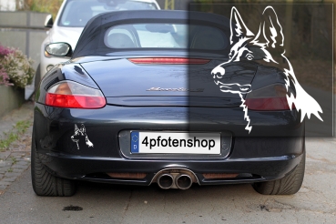 Autoaufkleber "Deutscher Schäferhund" Kopf