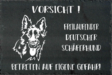 Schieferplatte Deutscher Schäferhund