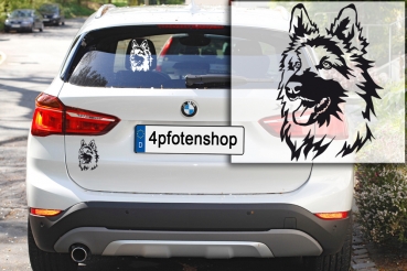 Autoaufkleber "Deutscher Schäferhund" Kopf