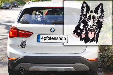 Autoaufkleber "Deutscher Schäferhund" Kopf