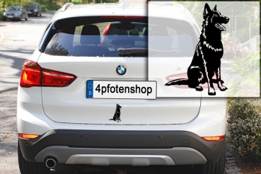 Autoaufkleber "Deutscher Schäferhund" Kontur