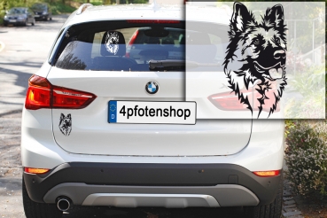 Autoaufkleber "Deutscher Schäferhund" Kopf