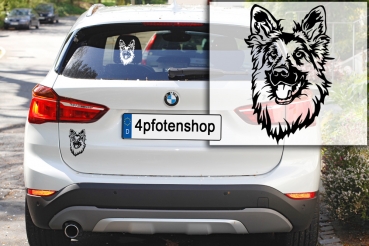 Autoaufkleber "Deutscher Schäferhund" Kopf