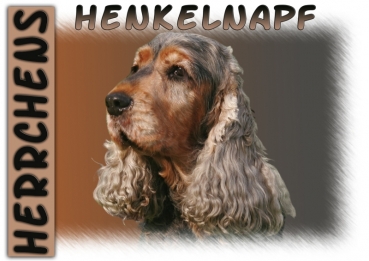 Fototasse Englischer Cocker Spaniel Herrchen/Frauchen