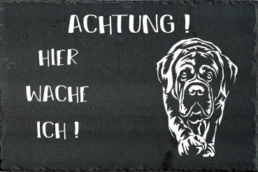 Schieferplatte Englischer Mastiff