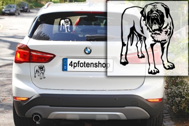 Autoaufkleber "Englischer Mastiff" Kontur