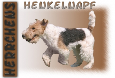 Fototasse Foxterrier Herrchen/Frauchen