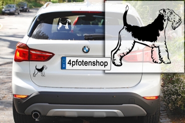 Autoaufkleber "Foxterrier (Drahthaar)" Kontur