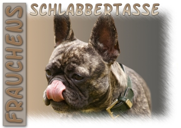 Fototasse Französische Bulldogge Herrchen/Frauchen