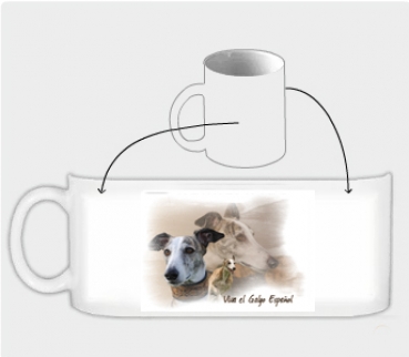 Fototasse Galgo (Spanischer Windhund) Designertasse #12