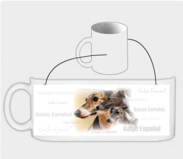 Fototasse Galgo (Spanischer Windhund) Designertasse #13