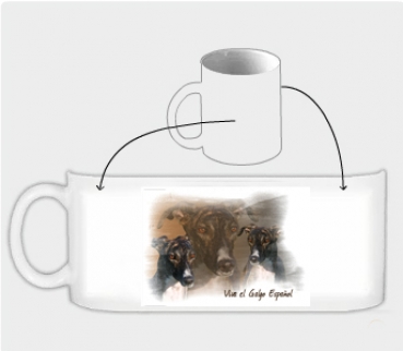 Fototasse Galgo (Spanischer Windhund) Designertasse #18