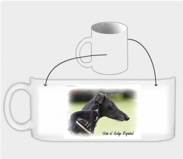 Fototasse Galgo (Spanischer Windhund) Designertasse #23